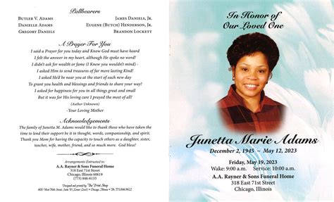 funeral obituary