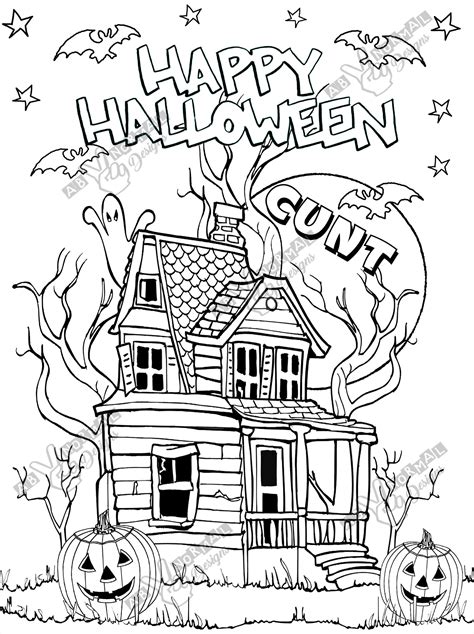 Funny Halloween Coloring Pages