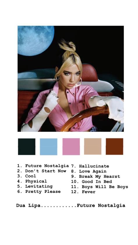 Future Nostalgia Color Palette 1