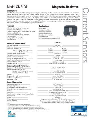 Reliability of FW Bell Sensors