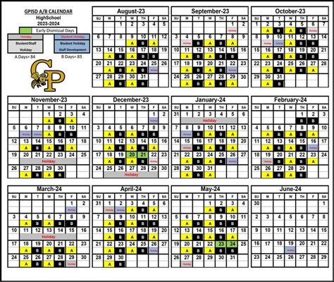 Galena Park ISD Calendar