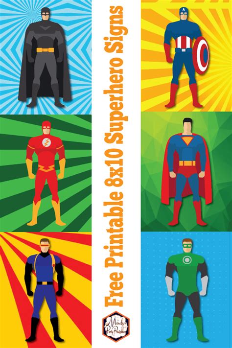 Gallery of Superhero Printables