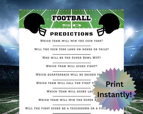 Game Day Predictions