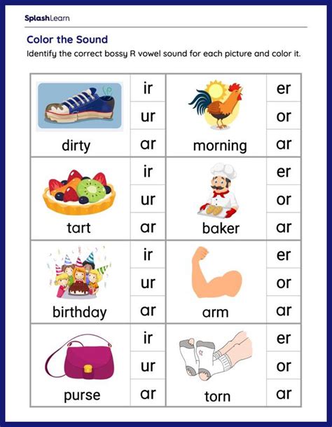 Games and activities for practicing ir words