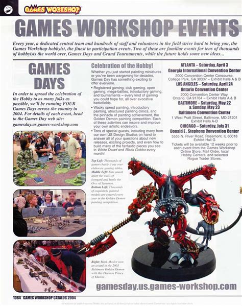 Games Workshop Events