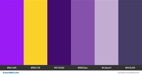 Gaming color palettes esports