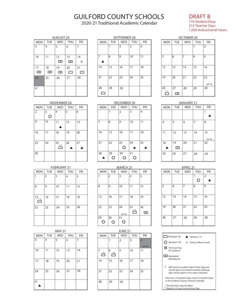 GCS Academic Calendar