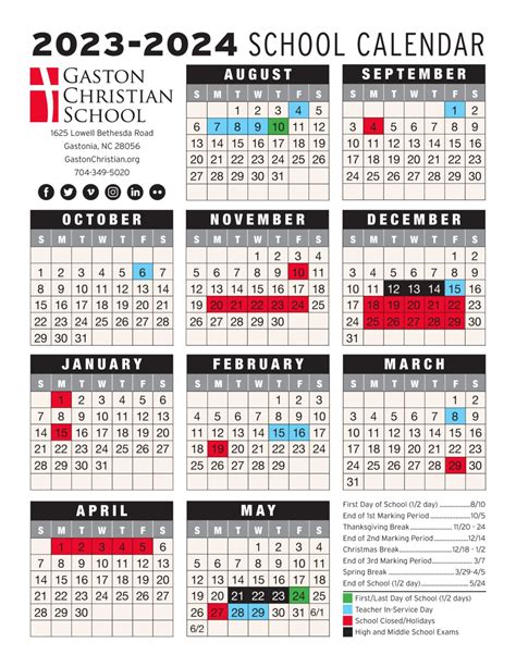 GCS School Calendar