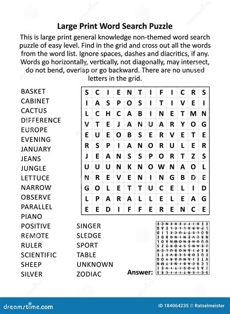 General Knowledge Word Search