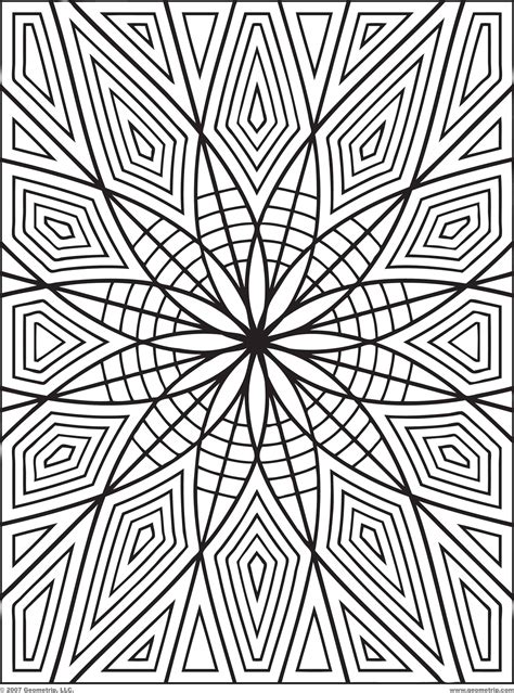 Geometric Coloring Books