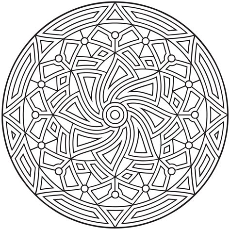 Geometric Patterns Coloring Sheets