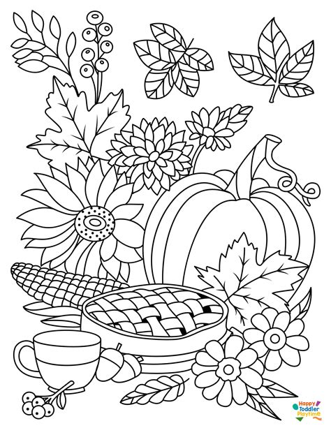 Fall coloring books and supplies