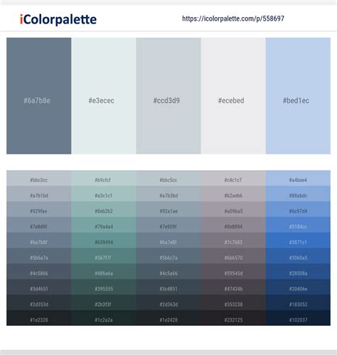 Examples of ghostly color palettes