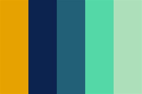 A ghostly color palette featuring a range of blues and grays