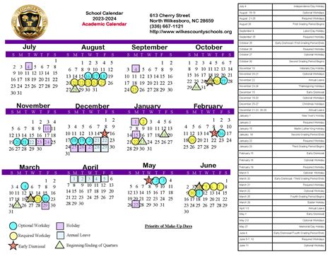 GHS Calendar and Academic Success