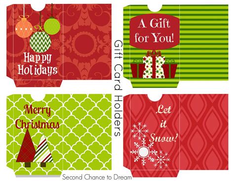 Gift Card Holder Printable