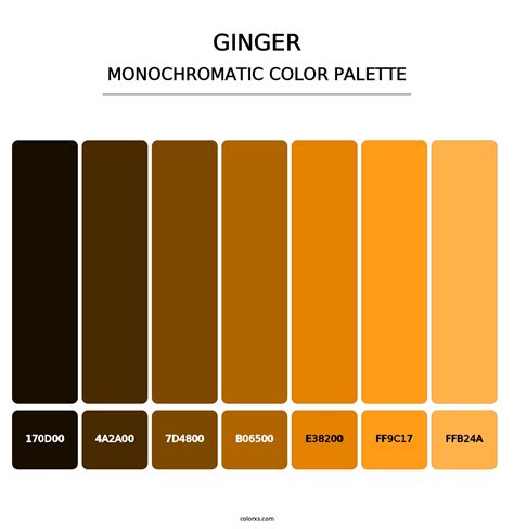 Ginger Color Palette Ideas