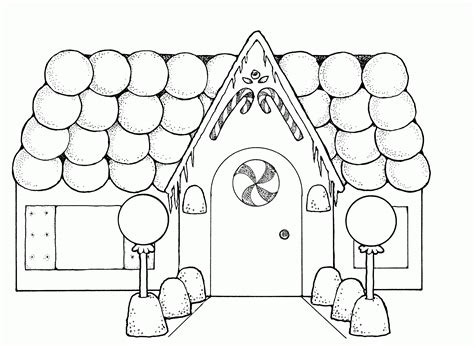 Gingerbread House Coloring Page