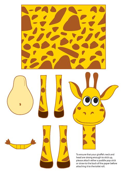 Giraffe printable ideas