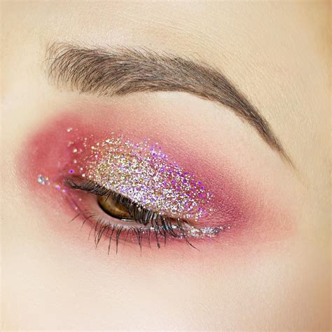 A glittery eye look using the Profusion Eye Palette