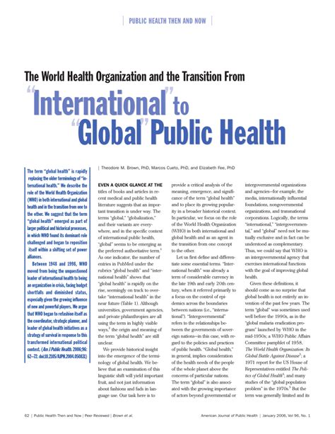 Global health in 2004