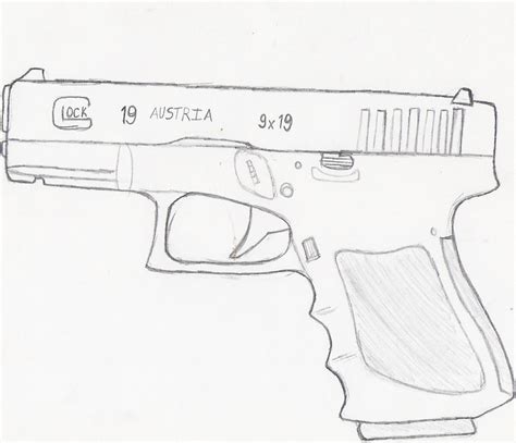 Glock 19 Drawing 9