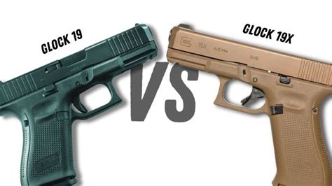 Glock 19 vs 19x accessories comparison