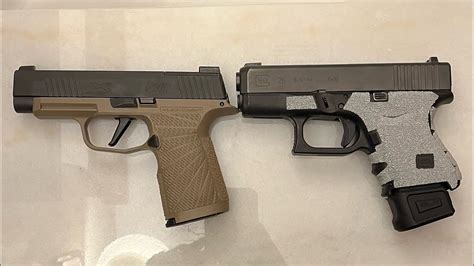 Glock 26 Gen 5 and Sig Sauer P365 side by side