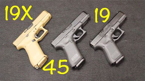 Glock 45 vs Glock 19 Comparison