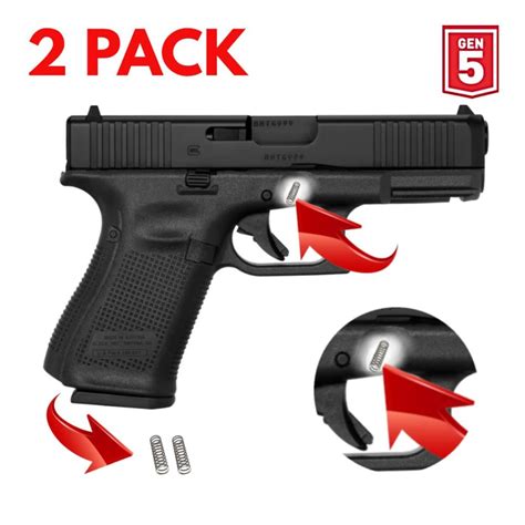 A diagram illustrating the components of the Glock slide lock mechanism