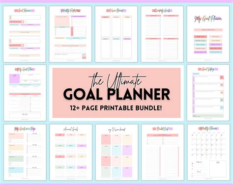 Using a weekly planner for goal setting