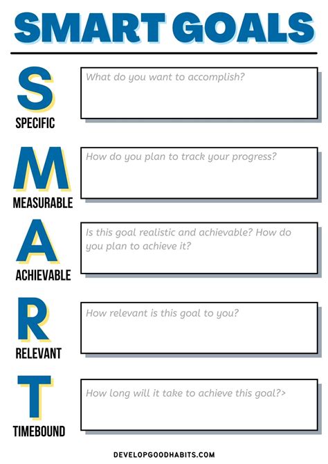 Goal Setting Worksheets