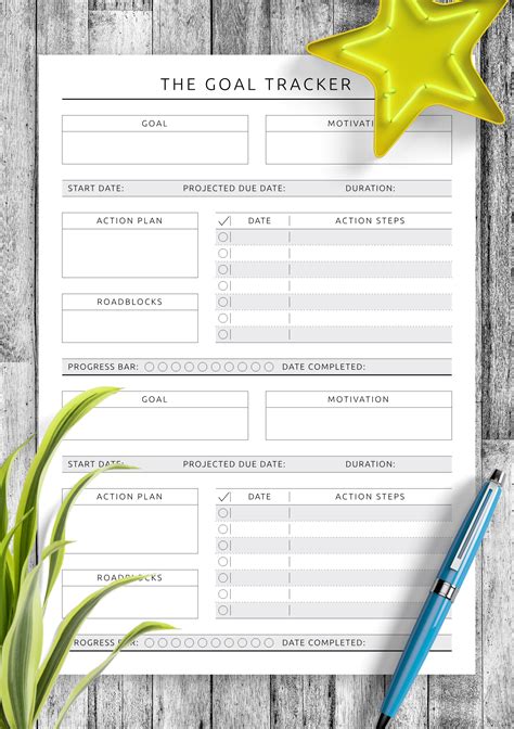 Goal Tracker Template