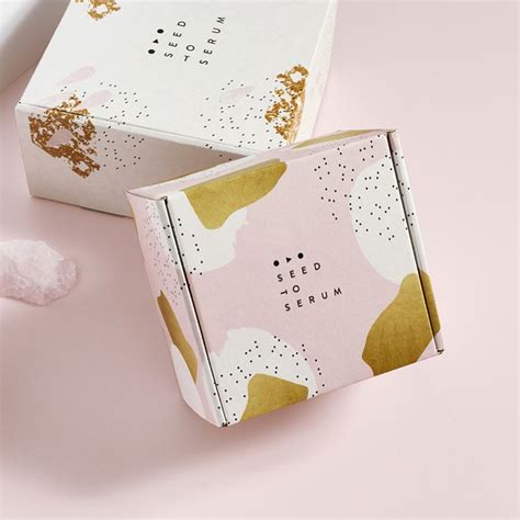 Gold and Pink Packaging Design