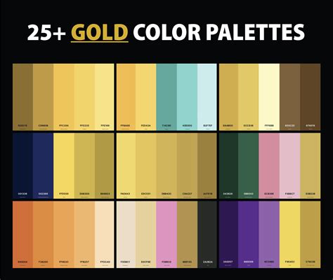 Gold Color Palette 6