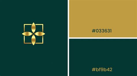 Elegant gold and green branding for a wellness product