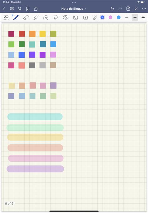 Goodnotes Color Palette