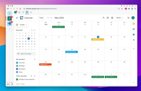 Google Calendar appearance