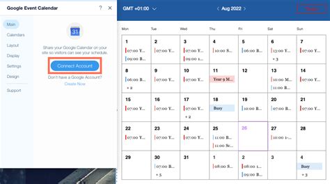 Google Calendar Event Settings