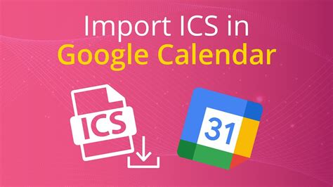 Google Calendar ICS File Import Description