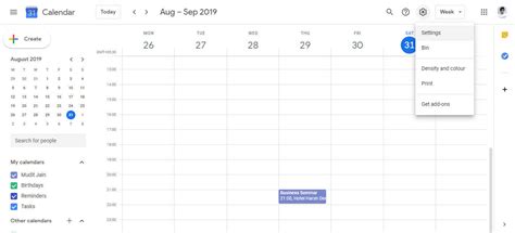 Google Calendar UB Guide