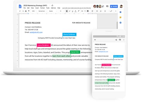 Google Docs Collaboration