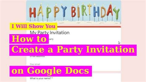 Google Invite Options