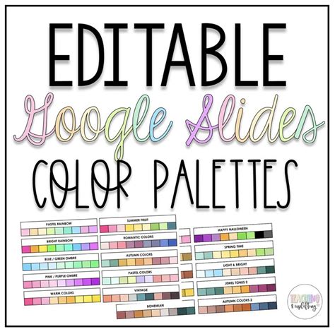 Google Slides Color Palette