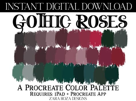 Gothic Color Palette Art