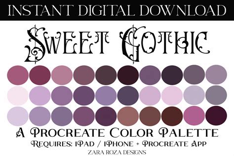 Gothic Color Palette Design Ideas