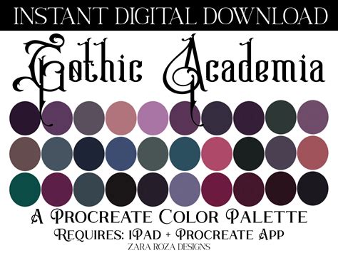 Gothic Color Palette Graphic Design