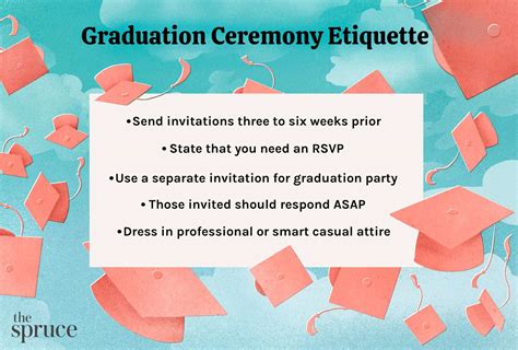 Graduation ceremony etiquette