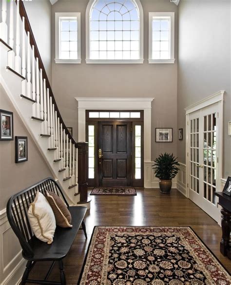 Gray and Brown Entryway