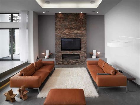 Gray and Brown Family Room